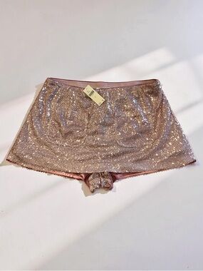 NWT Maeve Anthropologie Sparkle Short Taylor Swift Pink